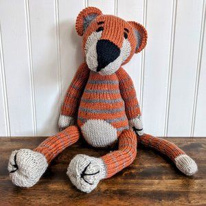 Meet Ethan- Hand made Tricot Tiger baby birthday gift 23 inches